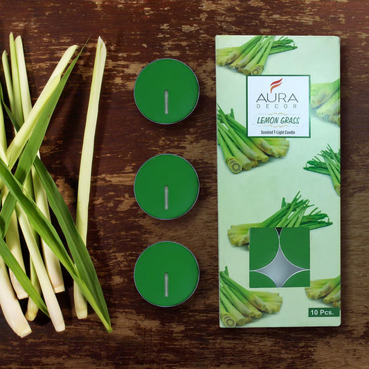 Aura Scented T-Light Candle, (Pack of 10) (Set of 3)