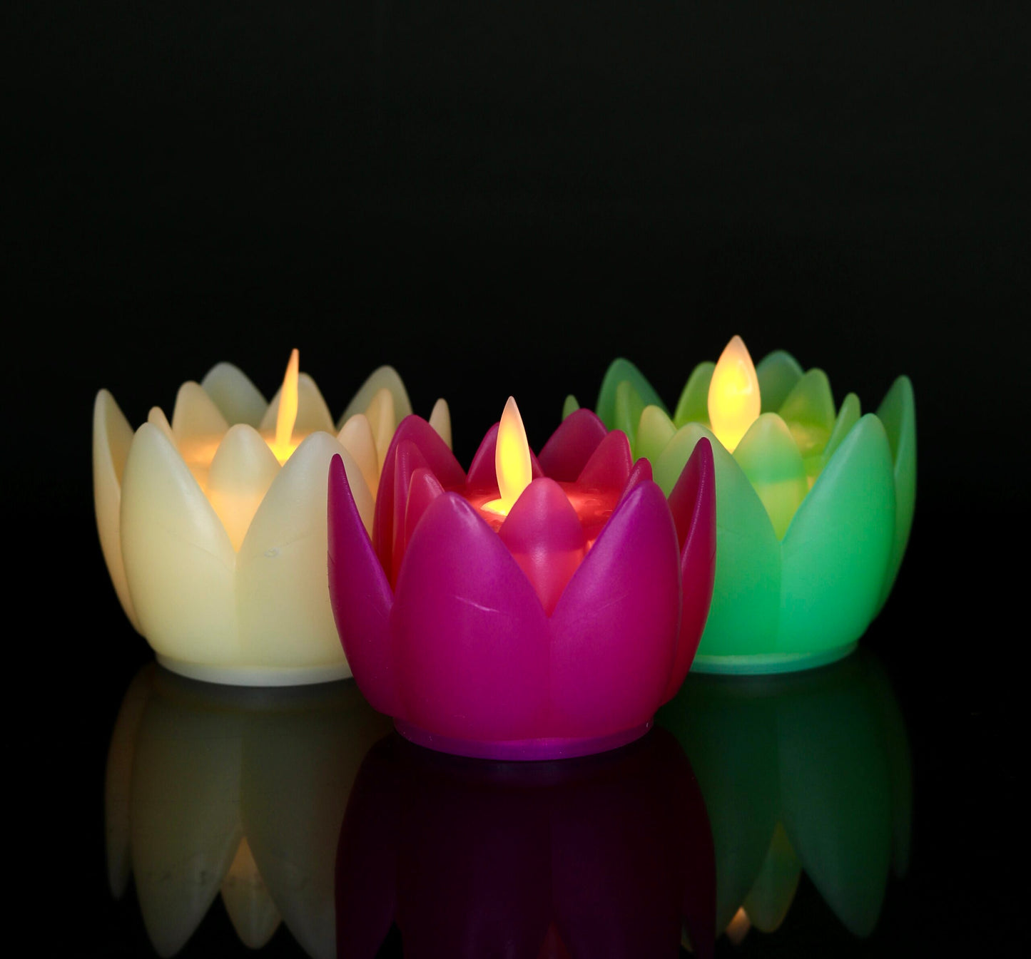 Led Tealight Flower Pack of 6