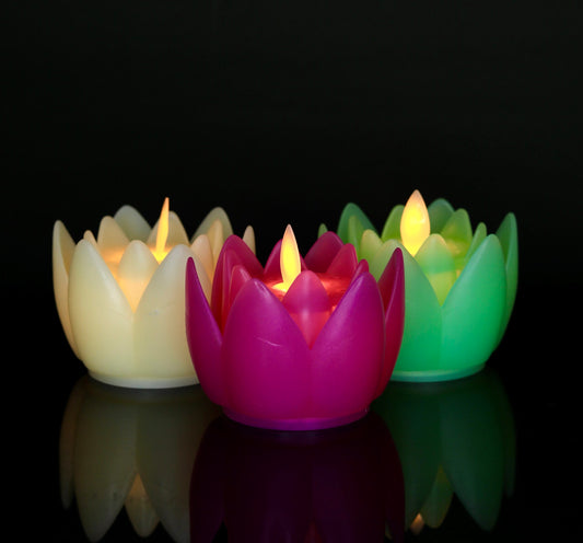 Led Tealight Flower Pack of 6